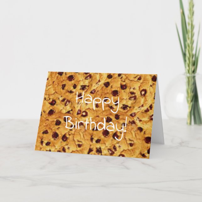 Carte cookies aux pépites de chocolat (Devant)