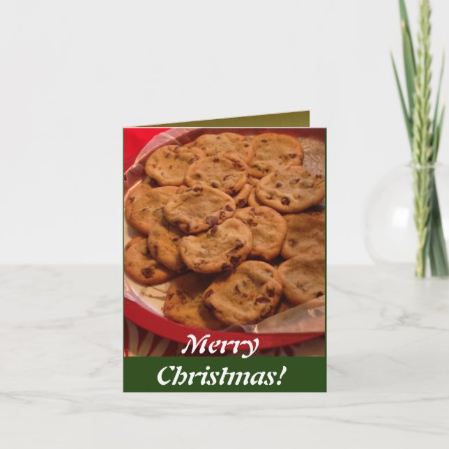 Carte Cookies aux pépites de chocolat de Noël (Devant)