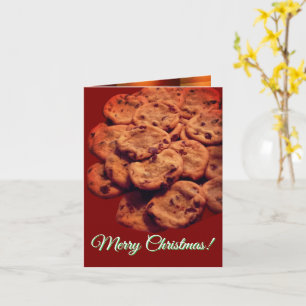 Carte Cookies aux pépites de chocolat de Noël