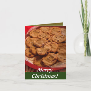 Carte Cookies aux pépites de chocolat Noël