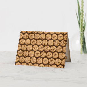 Carte Cookies aux pépites de chocolat pour remerciement 