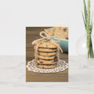 Carte Cookies de chips au chocolat d'anniversaire