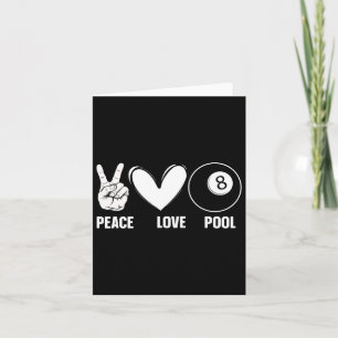 Carte Cool 8 Ball Pool Amoureux Design Pour Hommes Femme
