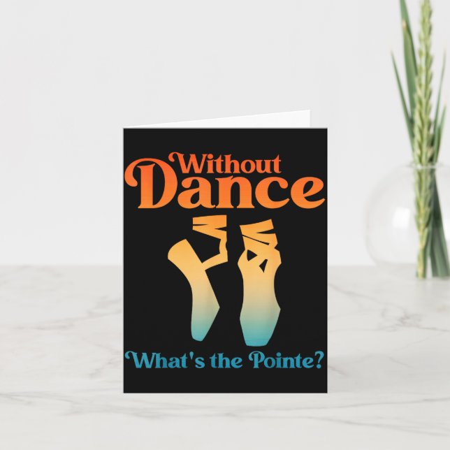 Carte Cool Ballet Art For Women Girls Ballet Dancer Reci (Devant)