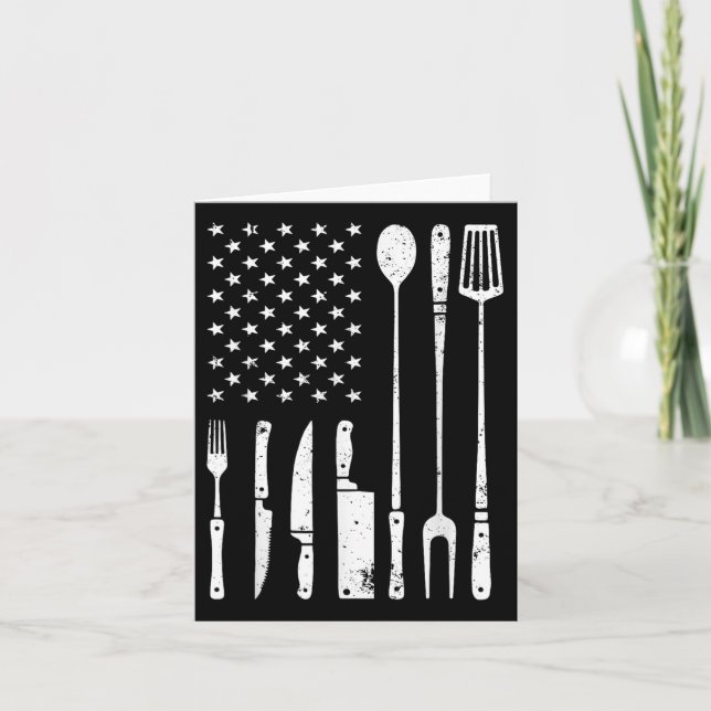 Carte Cool Barbecue Grillade Design Pour Hommes Femmes B (Devant)