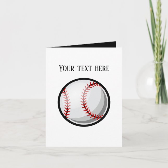 Carte Cool Baseball sports ajouter un message (Devant)