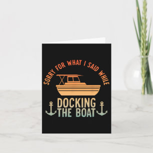 Carte Cool Bateau Art Pour Hommes Femmes Amarrages D'Ama