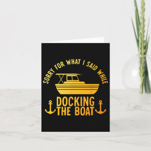 Carte Cool Bateau Art Pour Hommes Femmes Amarrages D'Ama