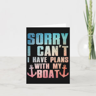 Carte Cool Bateau Capitaine Pour Hommes Femmes Pontoon P