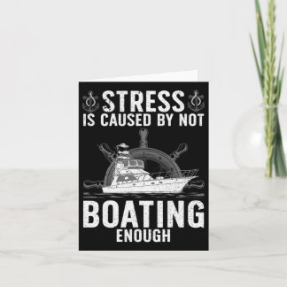 Carte Cool Bateau Pour Hommes Femmes Stress Boater Yacht