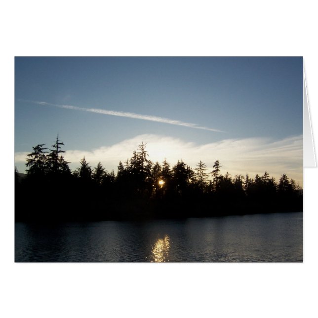 Carte cool Blue Sunset Note (Devant Horizontal)