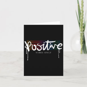 Carte Cool Bonne Vibes Positives Seulement Citations Mot