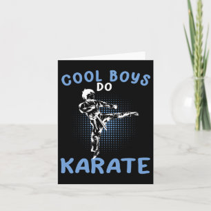 Carte Cool Boys Do Karate Karateka Asian Martial Arts