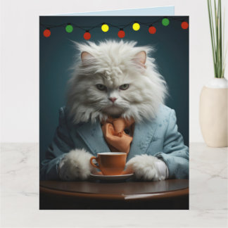 CARTE COOL CAT CHRISTMAS GREETING CARD
