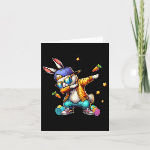 Carte Cool Dab Bunny Pâques Enfants Drôle Garçons Hommes