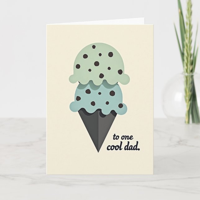 Carte Cool Dad Frozen Scoops (Devant)