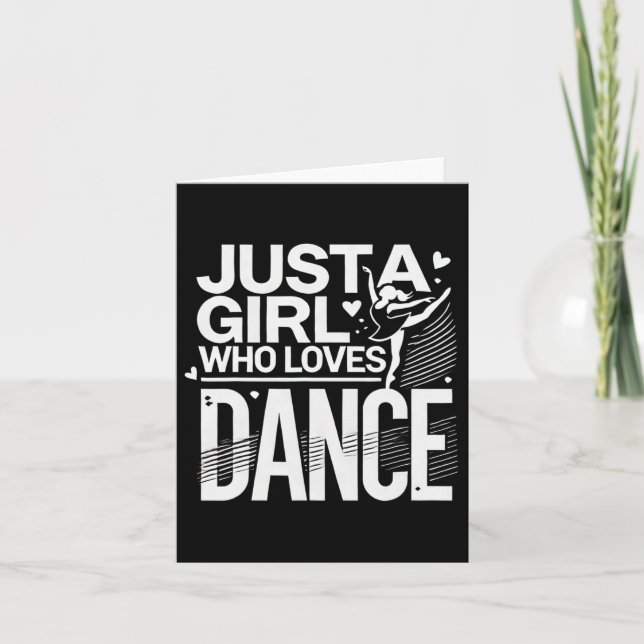 Carte Cool Dance Art Pour Femmes Ados Jazz Dancing Cl (Devant)
