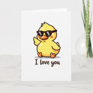 Carte Cool Duck I Love You