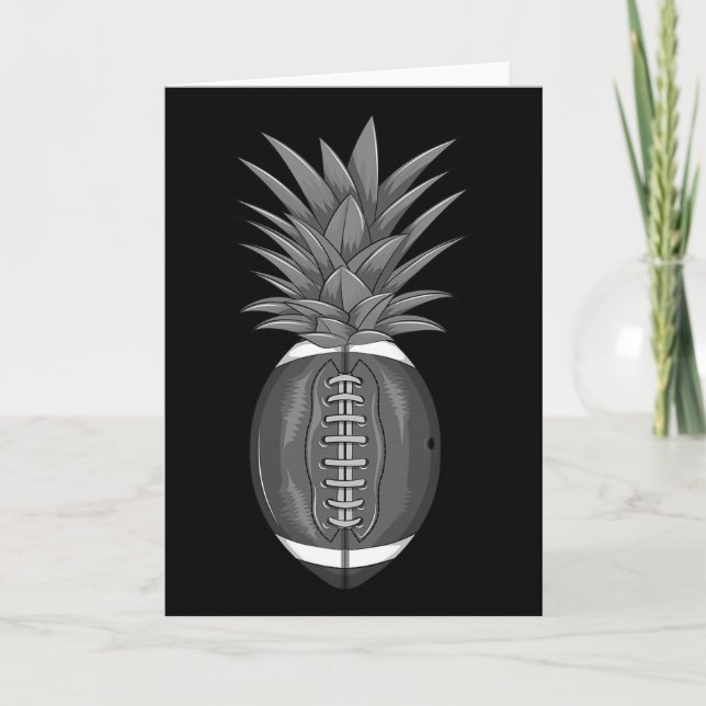 Carte Cool Footbyll Pineapple Funny Kick Byll Fan Athlet (Devant)