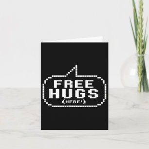 Carte Cool Free Hugs Citations Novelty Graphic Tee - shi