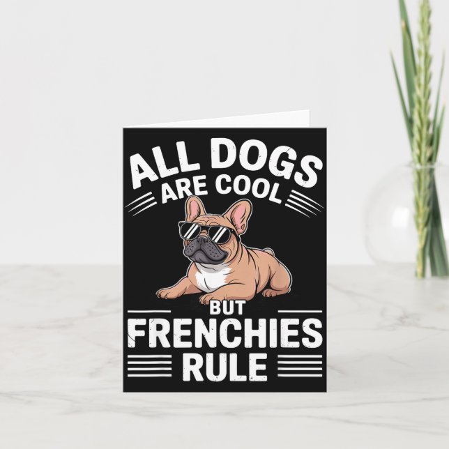 Carte Cool French Bulldog Art For Men Women Kids Frenchi (Devant)