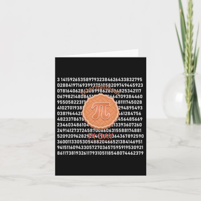 Carte Cool Funny International Pi Day Pie Happy Pi Day (Devant)