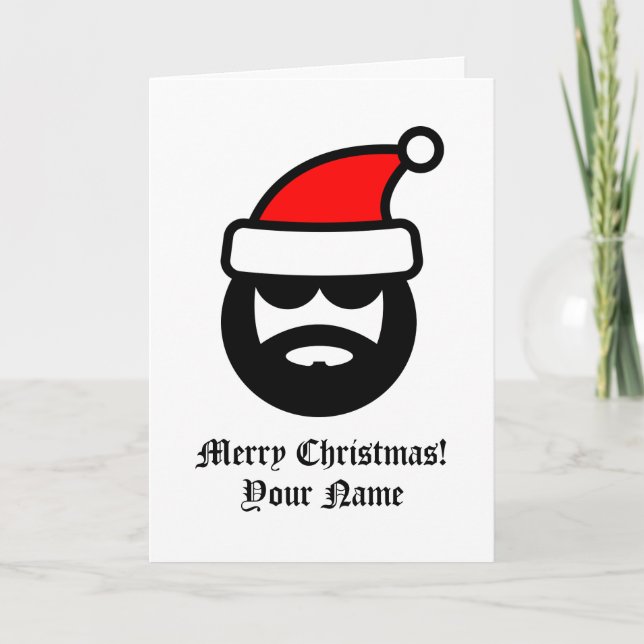 Carte Cool funny Santa Claus (Devant)