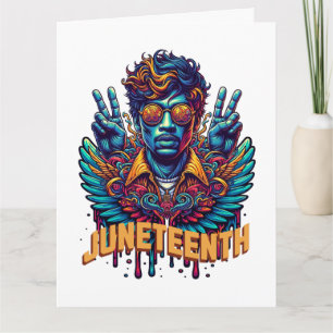 Carte Cool Junetten Black History Mois Angel Freedom