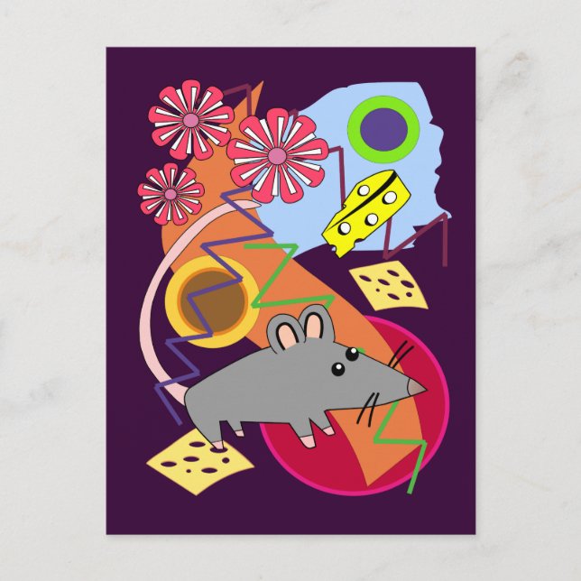 Carte cool La Souris Heureuse (Devant)