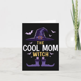 Carte Cool Maman Halloween Witch Group Costume correspon