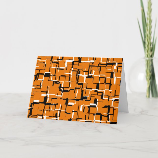 Carte COOL orange noir blanc (Devant)