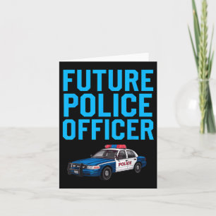 Carte Cool Police Officier Conception Pour Garçons Enfan