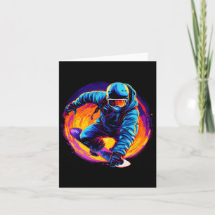 Carte Cool Pour Snowboard Et Ski Lover Dans Le Moun Blan