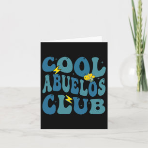 Carte Cool rétro Abuelos Club Fête des pères Nouveau gra