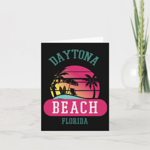 Carte Cool rétro Daytona Beach Mens Femens Florida Beach