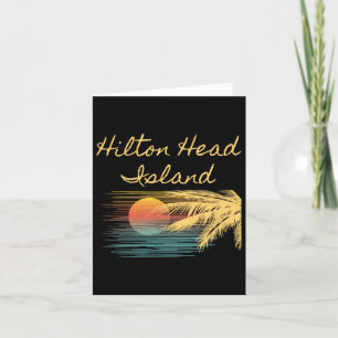 Carte Cool rétro Hilton Head Mens Womens Sc Plages Teach