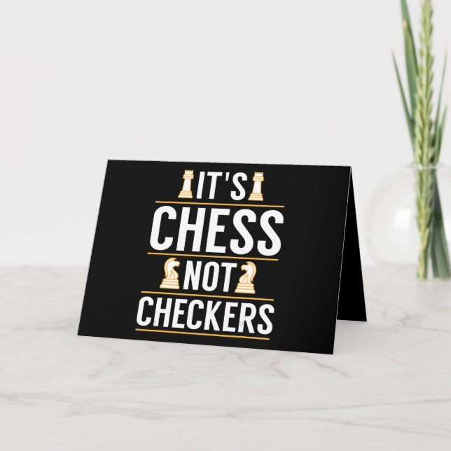 Carte cool ses échecs et non les vérificateurs Joueurs c (Devant)