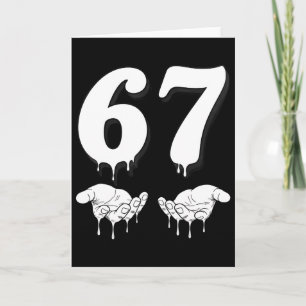 Carte Cool Six Seven 6 7 Mème Costume Slang Gen Alpha Ma