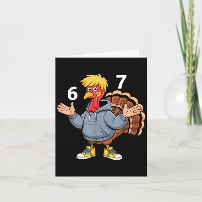 Carte Cool Turkey 67 Funny Hip Hop Hoodie 67 Thanksgivin (Devant)
