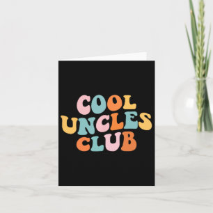 Carte Cool Uncles Club Meilleur Oncle Jamais Drôle Poche