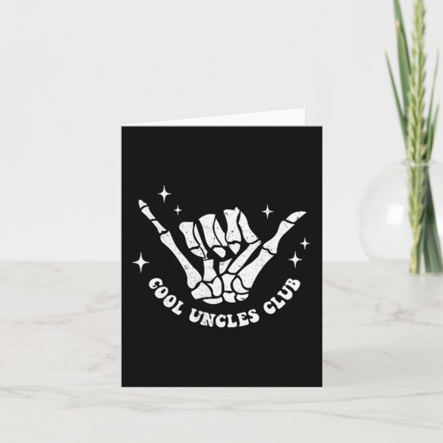 Carte Cool Uncles Club Uncle Cke Birthday Father's Day  (Devant)