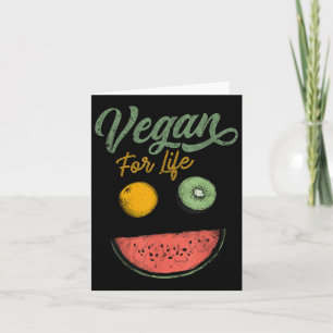Carte Cool végan pour la vie nourriture végétale régime 