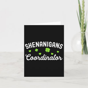 Carte Coordinateur de Shenanigans Happy Jour de la Saint