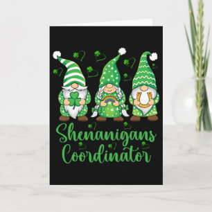 Carte Coordonnateur de Shenanigans Gnomes irlandais - St
