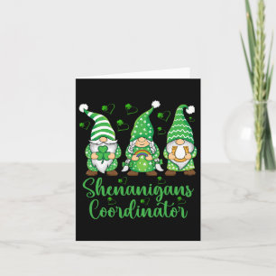 Carte Coordonnateur de Shenanigans Gnomes irlandais - St