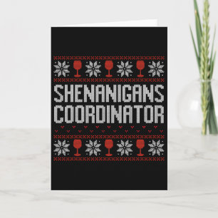 Carte Coordonnateur de Shenanigans Pull de Noël laid