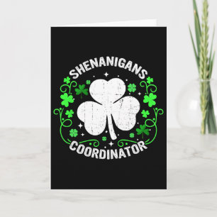 Carte Coordonnateur de Shenanigans St Patricks Day Vinta