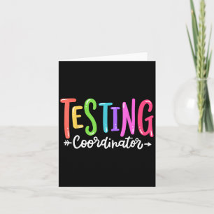 Carte Coordonnateur de tests Jour d'examen Test Motivati