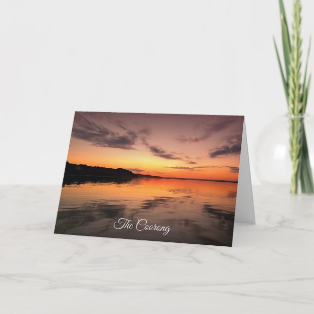 Carte Coorong au crépuscule (Devant)