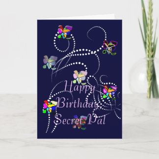 Carte copain de secret de joyeux anniversaire